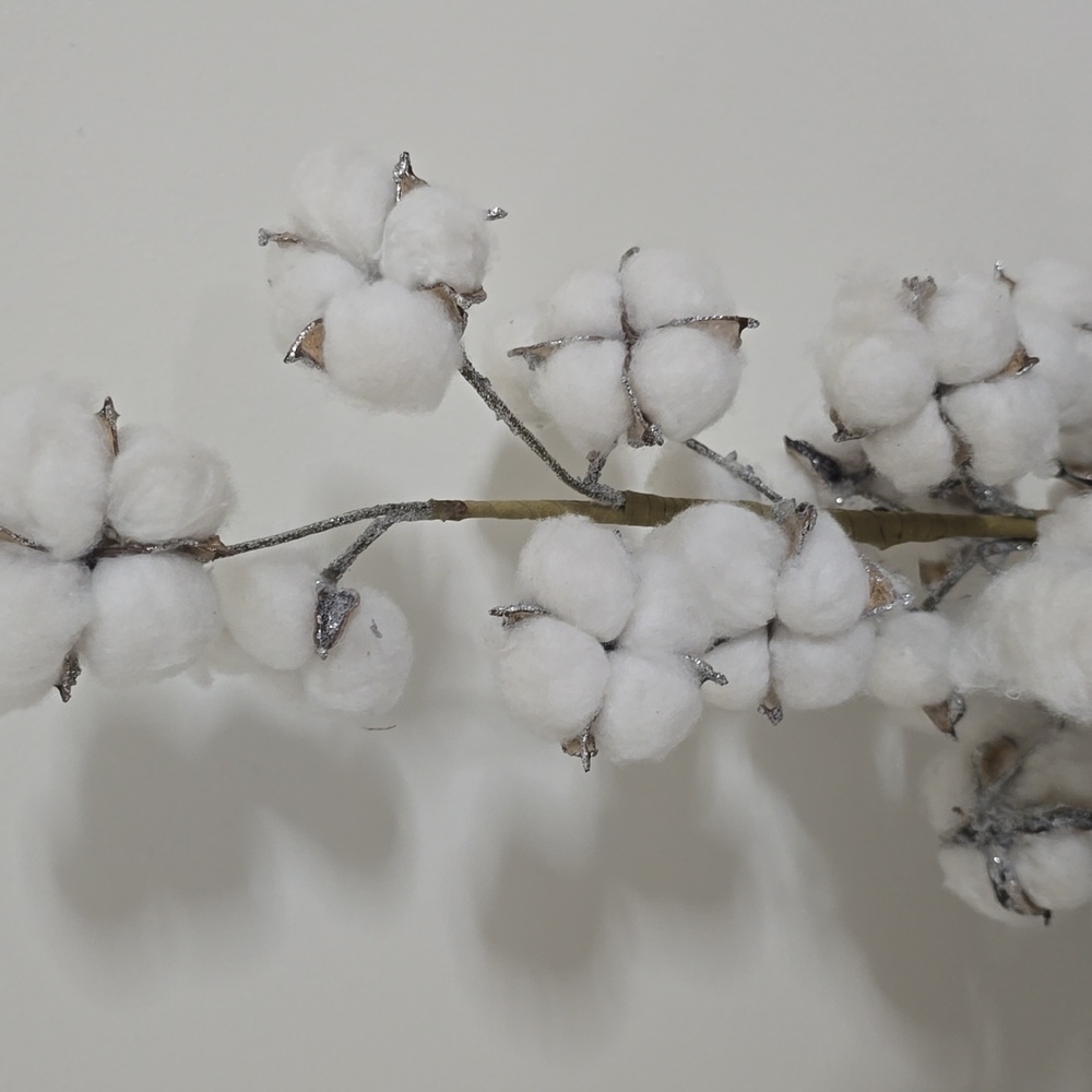 Rustic Cotton Tree with Burlap Base - Picture 15 of 16